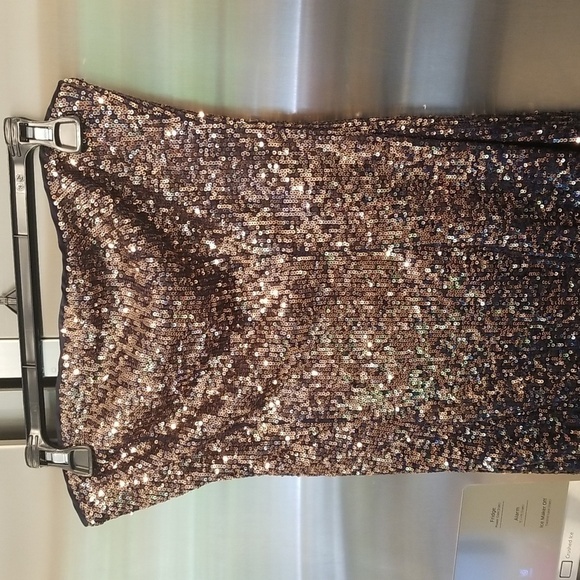 💕TRINA TURK💕 Stella Dress ~ Supernova Sequin Moonstone/Midnight Ombre 8 NWT - Picture 10 of 16